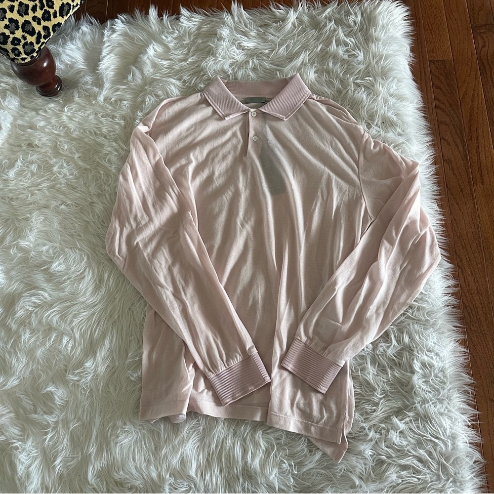 NWT Men’s Dior pink / purple CS long sleeve shirt